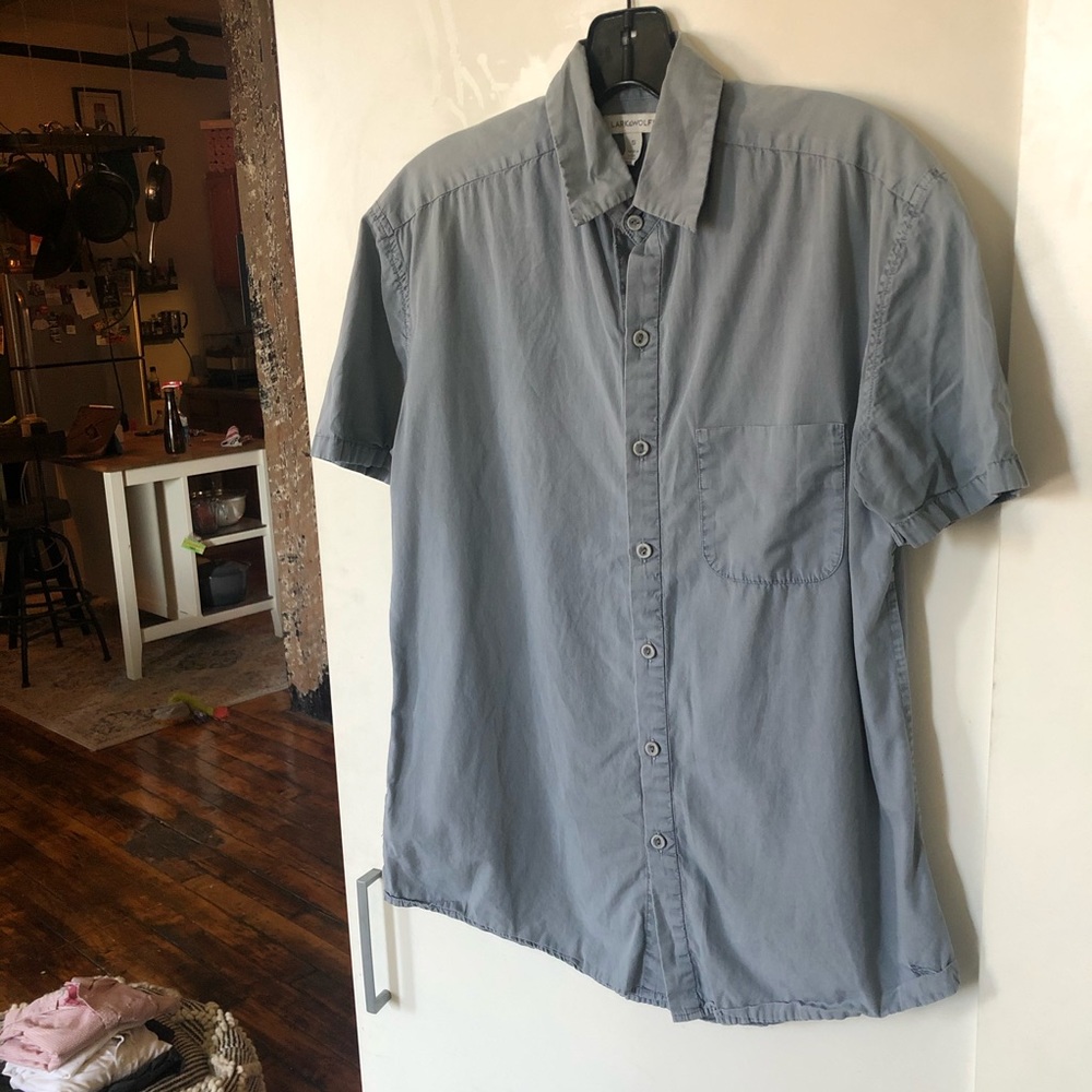 Short Sleeve Button Down Grey shirt